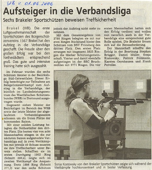 Aufstieg Verbandsliga 2006